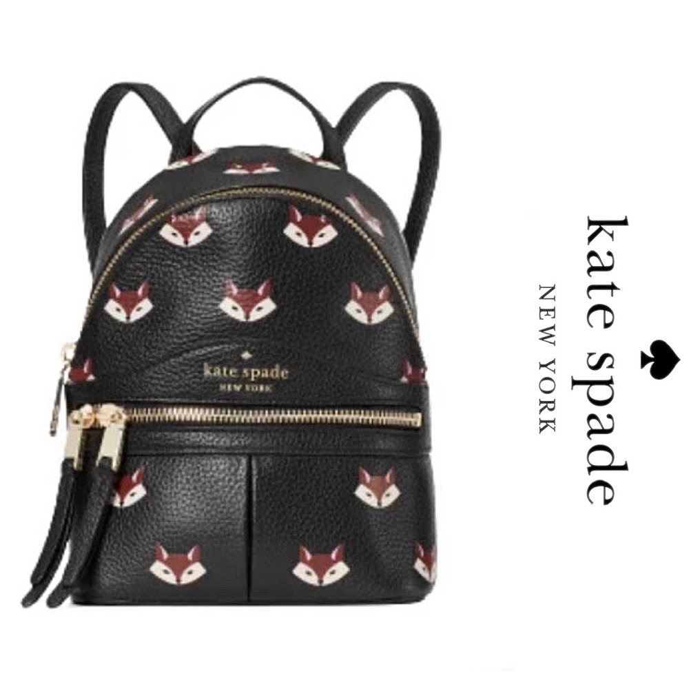 🦊♠️Kate Spade New York Out of the Woods Fox Mini Backpack w/COA♠️🦊 - Picture 1 of 12